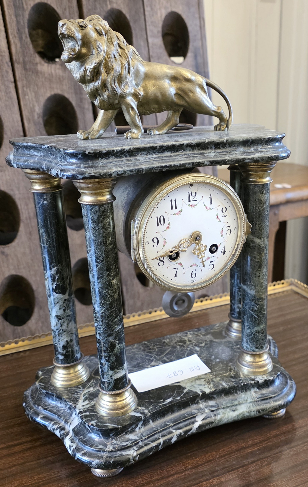 A French Portico Clock A French Portico Clock